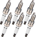 BDFHYK 6PCS Platinum Iridium Spark Plugs 7563 for Porsche Cayenne, Audi A3 TT Quattro, VW Eos 3.2L V6