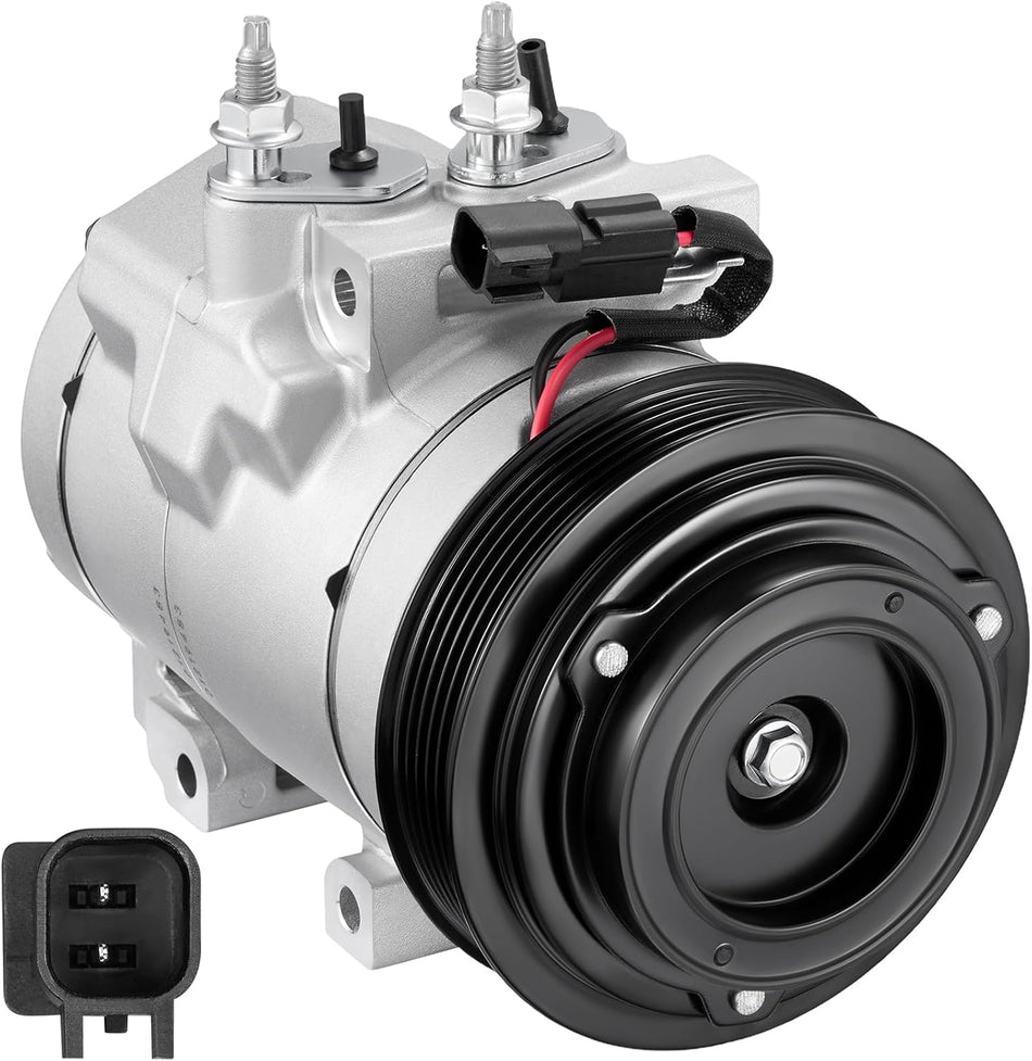 BDFHYK 98324 Air Conditioning A/C Compressor with Clutch Compatible with Ford F-250 F-350 F-450 F-550 Super Duty F53 F59 F650 F750 2011-2023