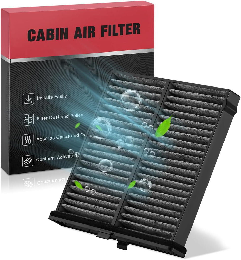 BDFHYK Cabin Air Filter with Activated Carbon Compatible with Mazda CX-3 2016-2021, Compatible with Toyota Yaris 2019-2020, Yaris iA 2017-2018, Replace# CF12140, 87139WB001