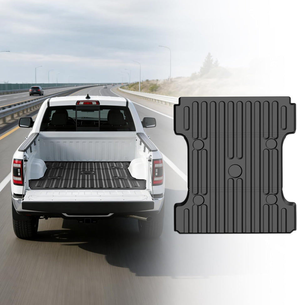 2002-2026 Ram 1500 2500 3500 6.4FT Bed Truck Bed Mat, Heavy-Duty TPE Liner | BDFHYK