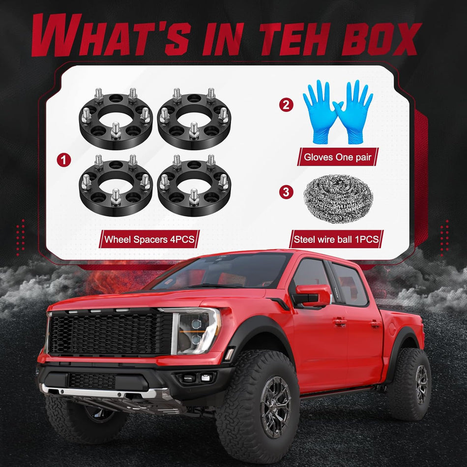 BDFHYK 5x114.3 to 5x120 Wheel Adapters 1 Inch for Jeep Wrangler Cherokee Liberty Dakota, 1/2-20 Studs, 73mm Hub Bore, Set of 4