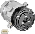 BDFHYK 1135238 A/C Compressor with Clutch For Buick LeSabre, Park Avenue 1996-2005, Riviera 1996-1999, Oldsmobile 88 LSS 1996-1999, Regency 1997-1998