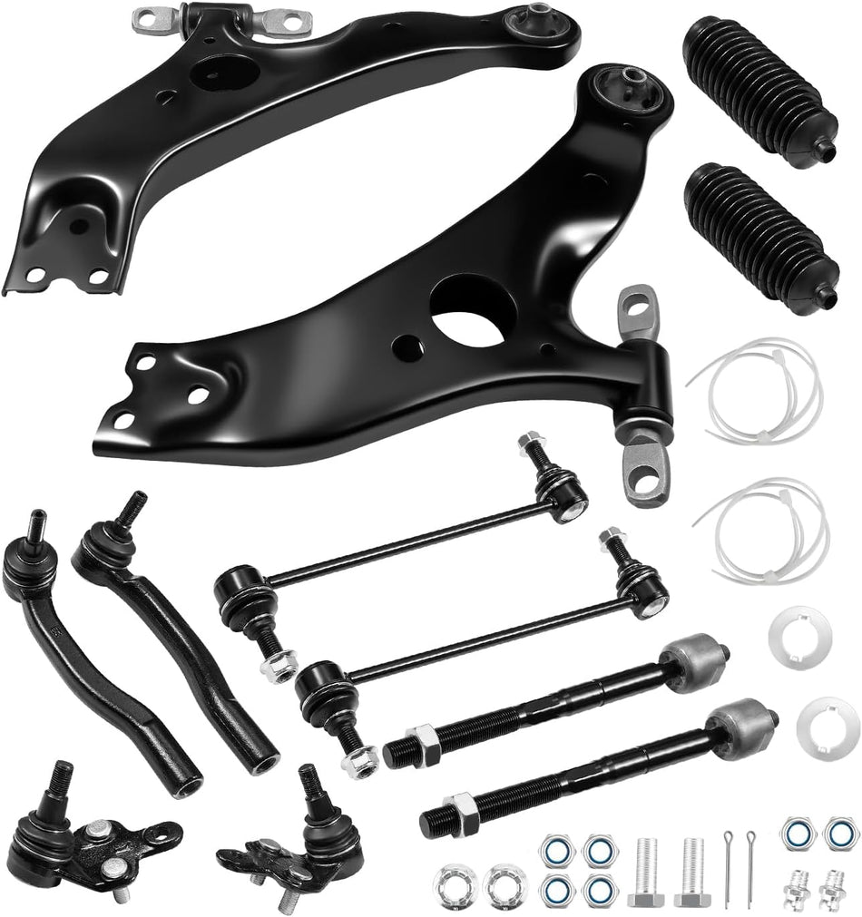 BDFHYK Automotive Replacement Control Arms 10pcs,with Ball Joint Compatible with Toyota Sienna 2004-2010 Replace K620713*1,K620714*1,K80249*2,ES80626*1,ES80627*1,EV80893*2