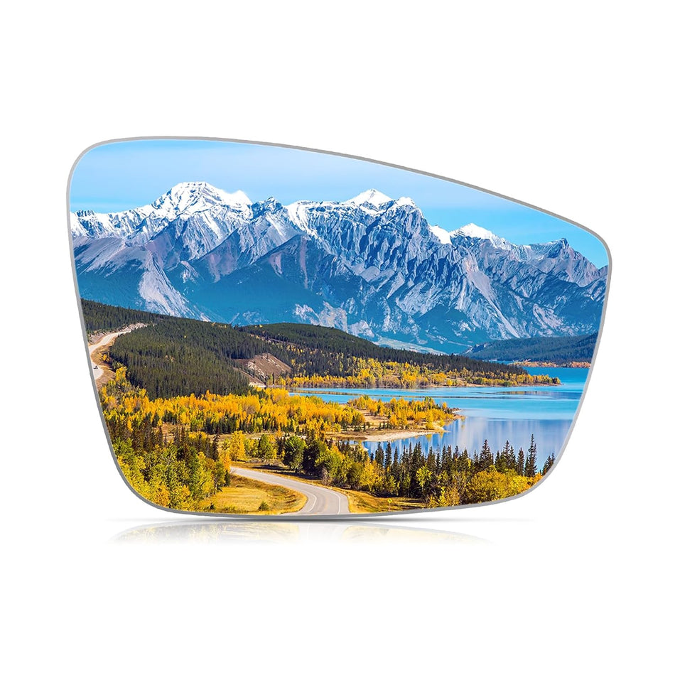 BDFHYK Mirror Glass Compatible with VW 2012-2019 Beetle 2011-2018 Jetta 2012-2017 Passat with Full Size Adhesive Replaces 5c6857522 (Right Side)