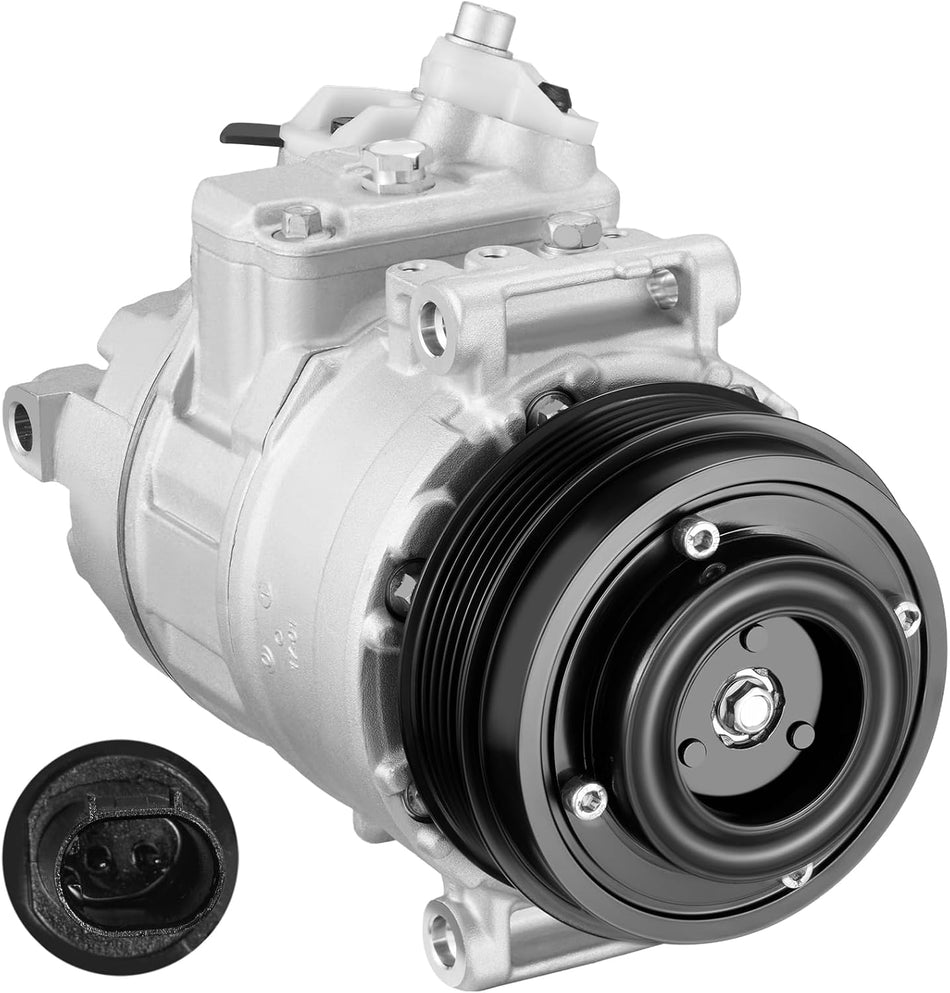 BDFHYK 98394 Air Conditioning A/C Compressor with Clutch Compatible with Mercedes-Benz C-Class C230 C320, CLK-Class CLK320 CLK350, E-Class E300 E350, G-Class G500 G550, S-Class & More