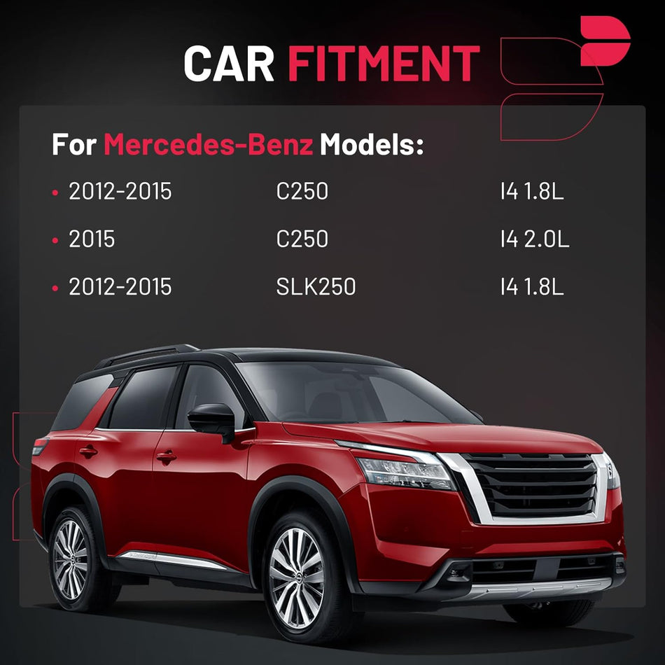 BDFHYK Ignition Coil Packs Compatible with Mercedes-Benz C250 SLK250 1.8L 2.0L l4 2012 2013 2014 2015 Coil for UF658 GN10552 IC761 E1158 C931 Set of 4