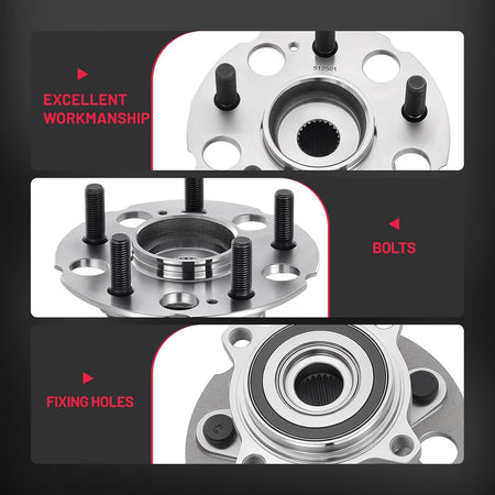 OE-style 512501 rear wheel hub bearing assembly replacing HA590461 for Acura and Honda