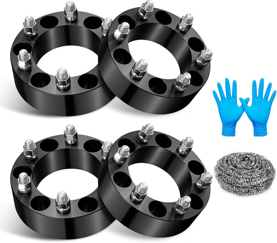 BDFHYK 6x139.7mm Wheel Spacers 2 inch 6x5.5 Spacer Compatible with Chevrolet 1999-2022 Silverado 1500 Suburban 1500 Tahoe 1992-2022 GMC, Forged 6 Lug Wheel Adapters M14x1.5 & 108mm Hub Bore, Set of 4
