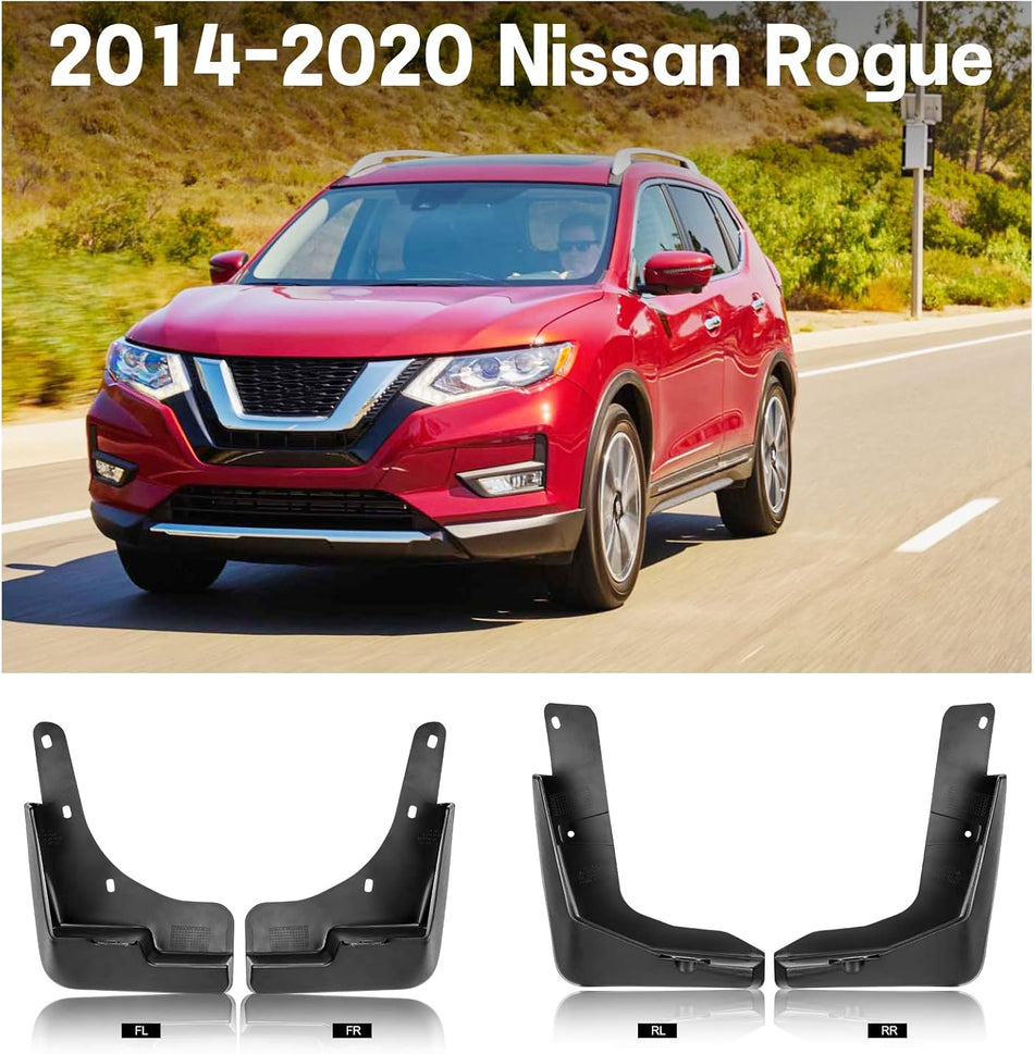 Mud Flaps for Nissan Rogue 2014–2020, Front & Rear 4PCS