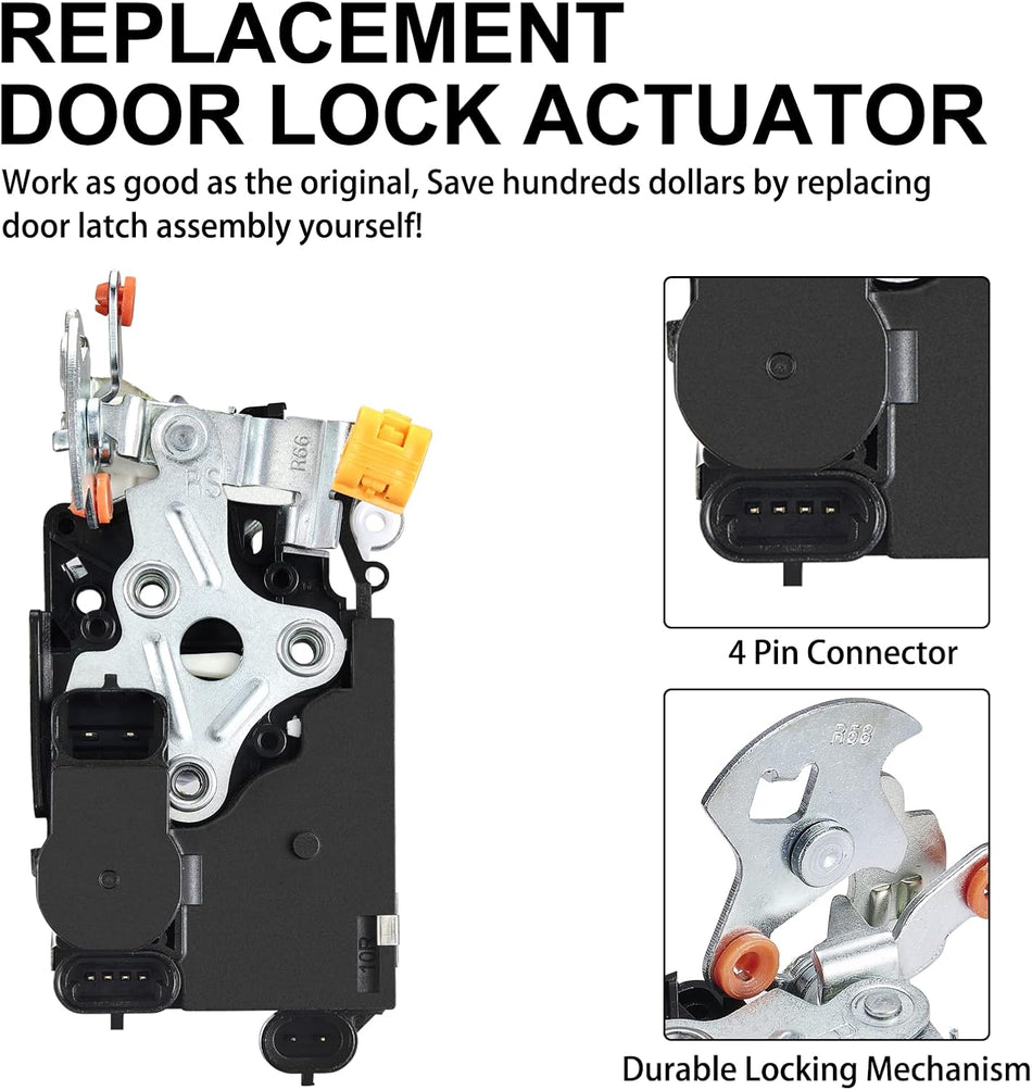 SYERAL 931-319 Front Right Power Door Lock Latch Actuator Compatible with Cadillac Escalade ESV EXT 2001-2004, Compatible with Chevrolet Avalanche Suburban 1500 2500 Tahoe, GMC Yukon XL 1500 250