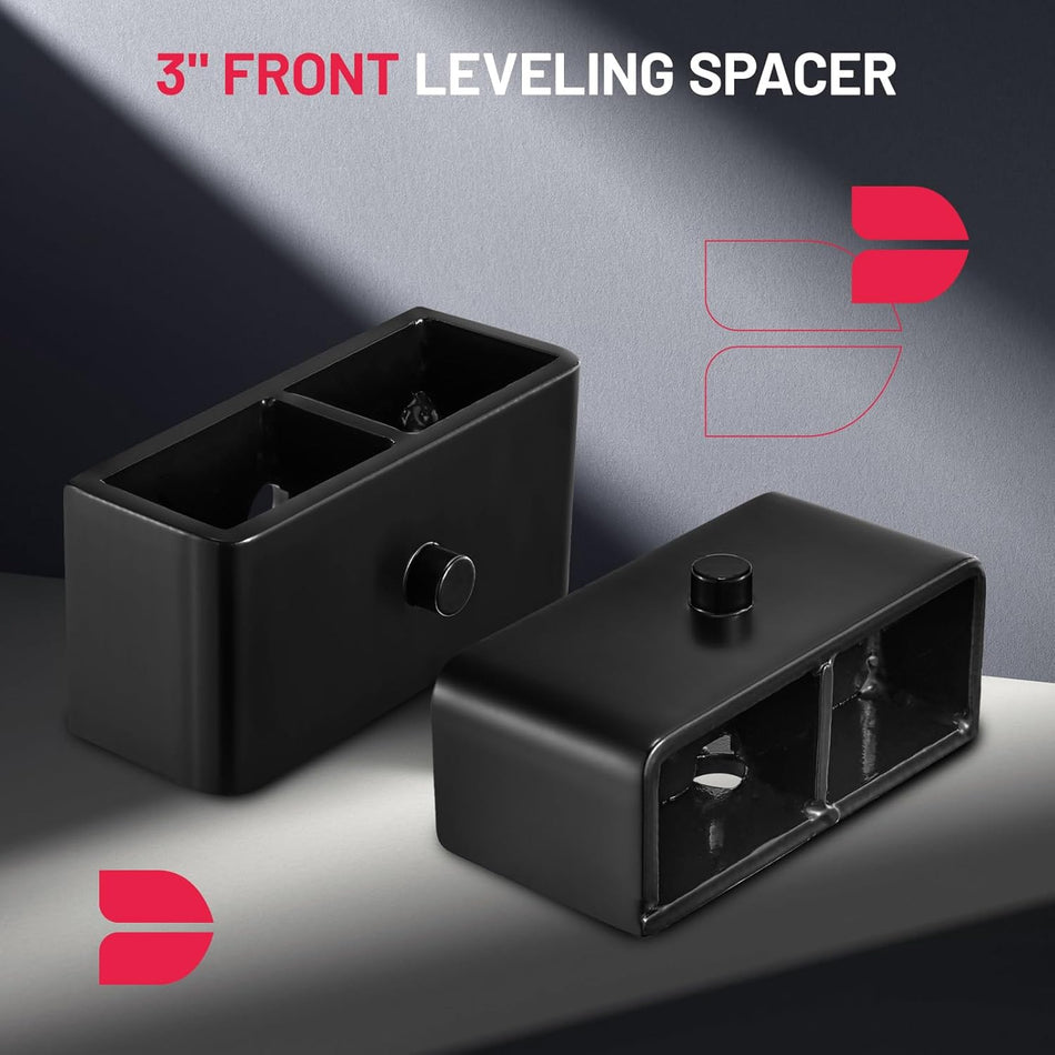 BDFHYK 3inch Front & 2inch Rear Leveling Lift Kit for Silverado/Sierra 2500HD 3500HD 2001-2010 8-Lug
