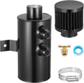 BDFHYK 750ml Oil Catch Can Tank Kit, 10AN Universal Polish Baffled Reservoir with Breather Filter and 3/8" ID Fuel Line Hose, Aluminum