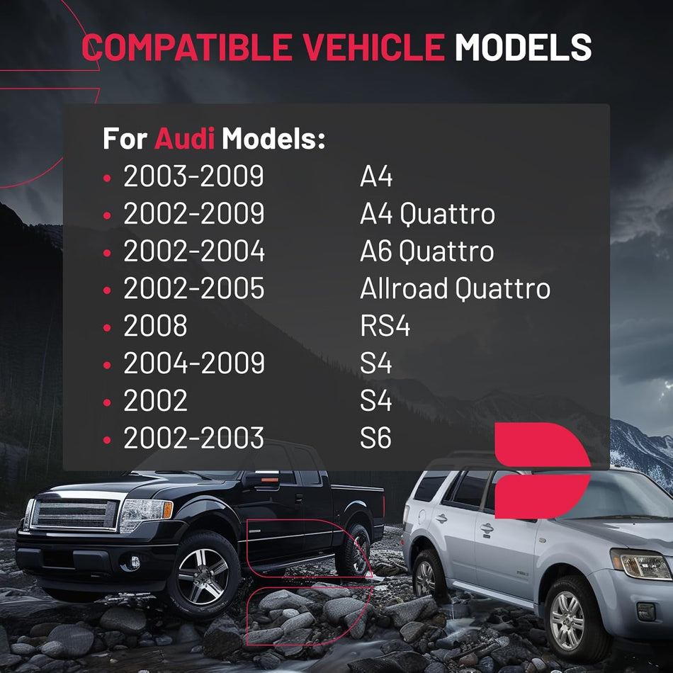 SYERAL Power Door Lock Actuator Rear Tailgate Latch Compatible with Audi A4 2003-2009 A4 Quattro 2002-2009 A6 Quattro 2002-2004 Allroad Quattro 2002-2005 RS4 2008 S4 2004-2009 S4 2002 S6 2002-2003