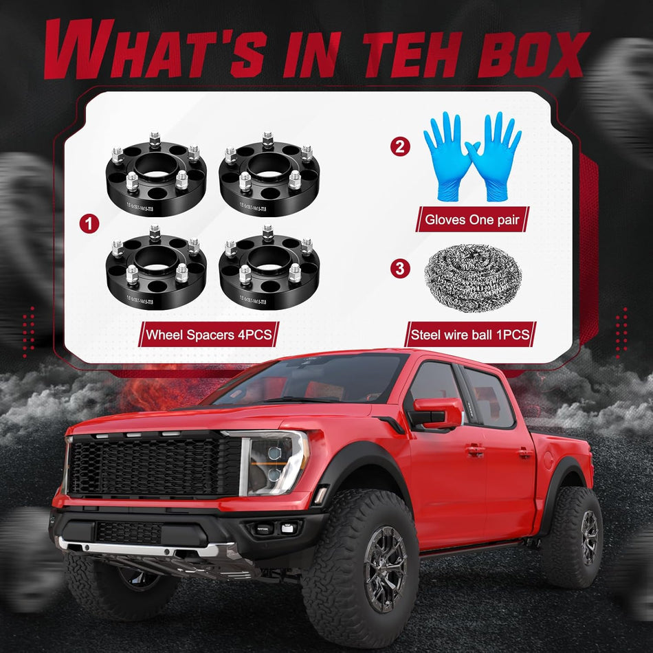 5x4.5 to 5x5 Wheel Adapters 1.25 Inch for Jeep Wrangler TJ YJ XJ MJ to JK WK Wheels, 71.5mm Hub Bore, Set of 4