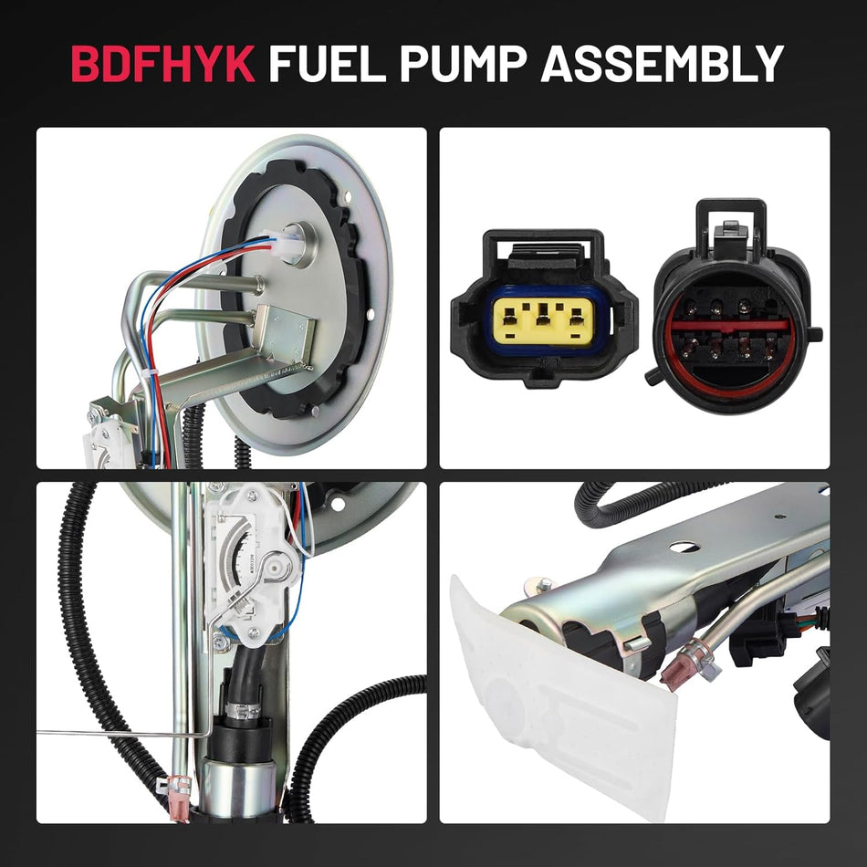 BDFHYK Electric Fuel Pump Module Assembly Compatible with Ford Crown Victoria 1997 4.6L V8, Compatible with Lincoln Town Car 1997 4.6L V8 Replace E2222S