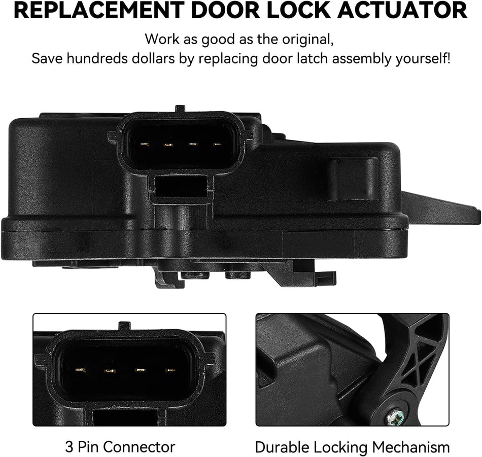SYERAL Door Lock Actuator Left Sliding Door Driver Side 5020679AB Compatible with Chrysler Town & Country 2008-2016, Compatible with Dodge Grand Caravan 2008-2020