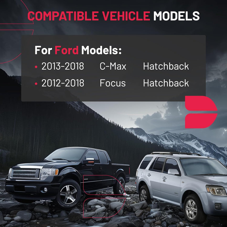 SYERAL Power Door Lock Actuator Rear Tailgate Trunk Latch Compatible with Ford C-Max 2013-2018 Focus 2012-2018 Replacement for 940-129 940129 CP9Z5843150A BM5Z5843150B