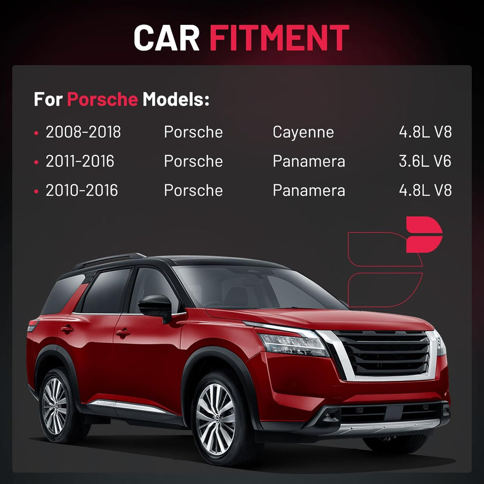 BDFHYK 6 Ignition Coil Pack UF660 and 6 Iridium Spark Plug AP5325 Compatible with Porsche 2008-2018 Cayenne 4.8L V8, 2011-2016 Panamera 3.6L V6, 2010-2016 Panamera 4.8L V8 Coil for 94860210410