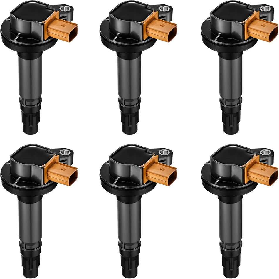 BDFHYK Ignition Coils Pack Compatible with Lincoln MKS MKT Navigator F-150 Explorer Expedition Taurus Flex 2012 2013 2014 2015 2016 2017 V6 3.5L Coil for UF646 DG549 C1814 Set of 6
