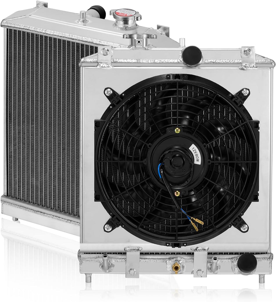 BDFHYK 2ROW-36MM ALuminum Radiator Compatible with for Acura Integra 1994-2001,Honda Civic 1992-2000,Civic deL SoL 1993-1997