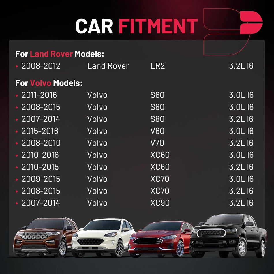 BDFHYK Ignition Coil Packs Compatible with Land Rover LR2, Compatible with Volvo S60 S80 V60 V70 XC60 XC70 XC90 3.0L 3.2L l6,Coil for UF594 48733 C-815 GN10558 U5149 Set of 6