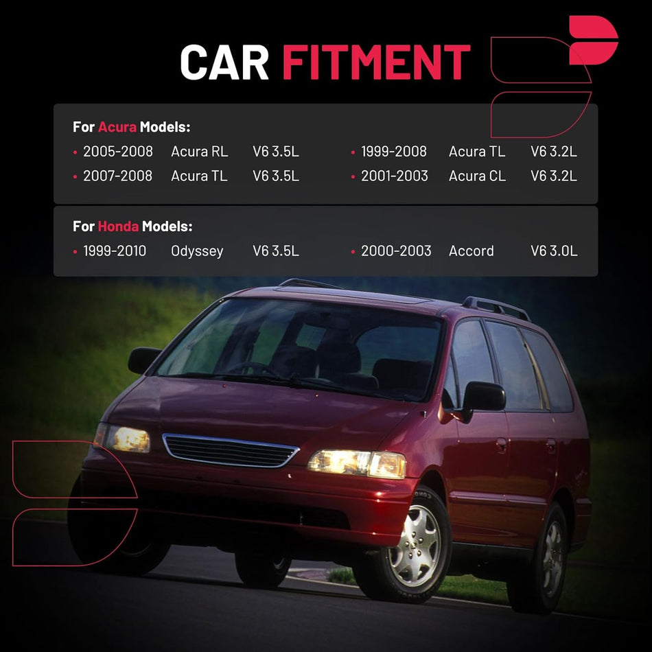 BDFHYK Ignition Coils Pack Compatible with Honda Accord Odyssey Acura RL TL CL V6 3.0L 3.2L 3.5L Coil for UF242 GN10168 C-511 C1221/C1462 90919-02247 30520P8EA01 30520P8FA01 30520RCAA02 Set of 6