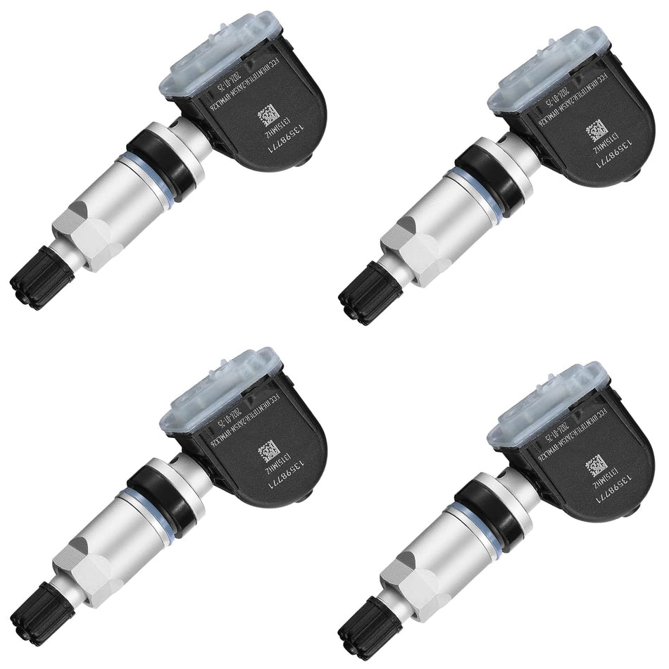 BDFHYK GM 315Mhz Aluminum Alloy Valve Tire Pressure Monitoring System TPMS Sensors Compatible with Chevy Silverado GMC, Compatible with Cadillac Buick Pontiac Saab Replace#13598771 13598772 13586335