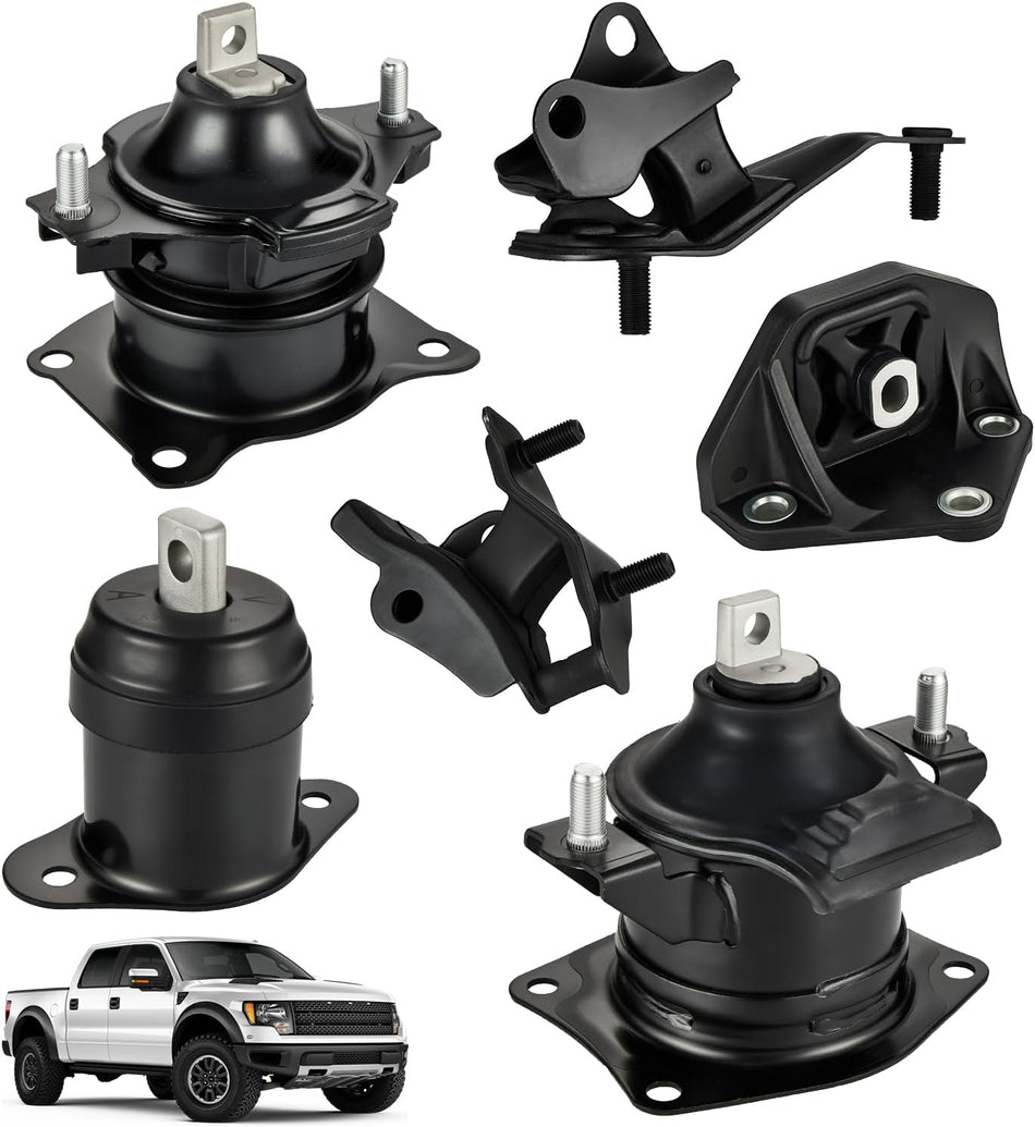 BDFHYK 6PCS Engine Motor and Trans Mounts Compatible with Honda Accord 2003-2007 2.4L l4 Replace DEA: A4526HY,Anchor: 9247,Westar: EM-9247,DEA: A4517,Westar: EM-9297,DEA: A4516,Anchor: 9194