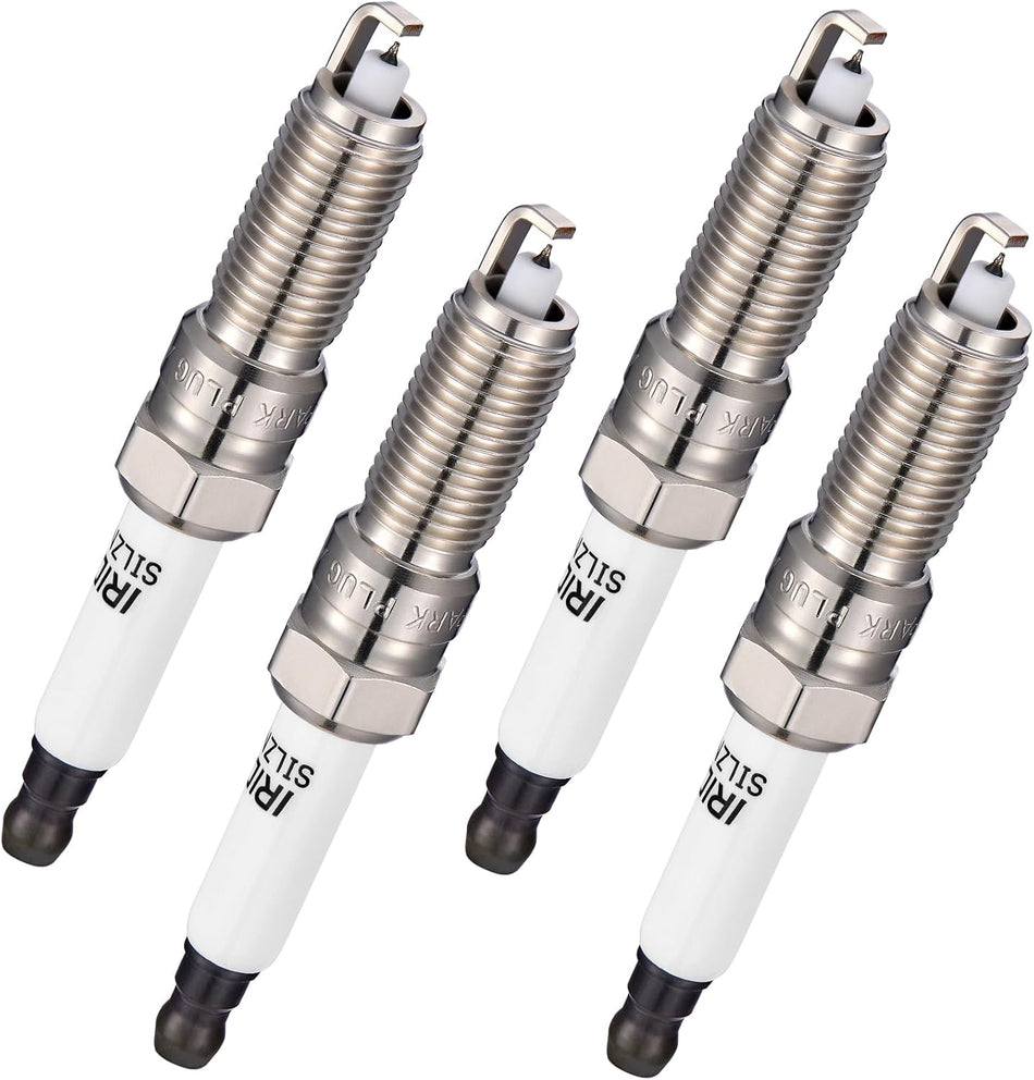 BDFHYK 94051 Platinum Iridium Spark Plugs Compatible with Chevy 2016-2022 Spark 1.4L L4, 2016-2019 Volt 1.5L L4 Replacement for SILZNAR6D9 12637197 Set of 4