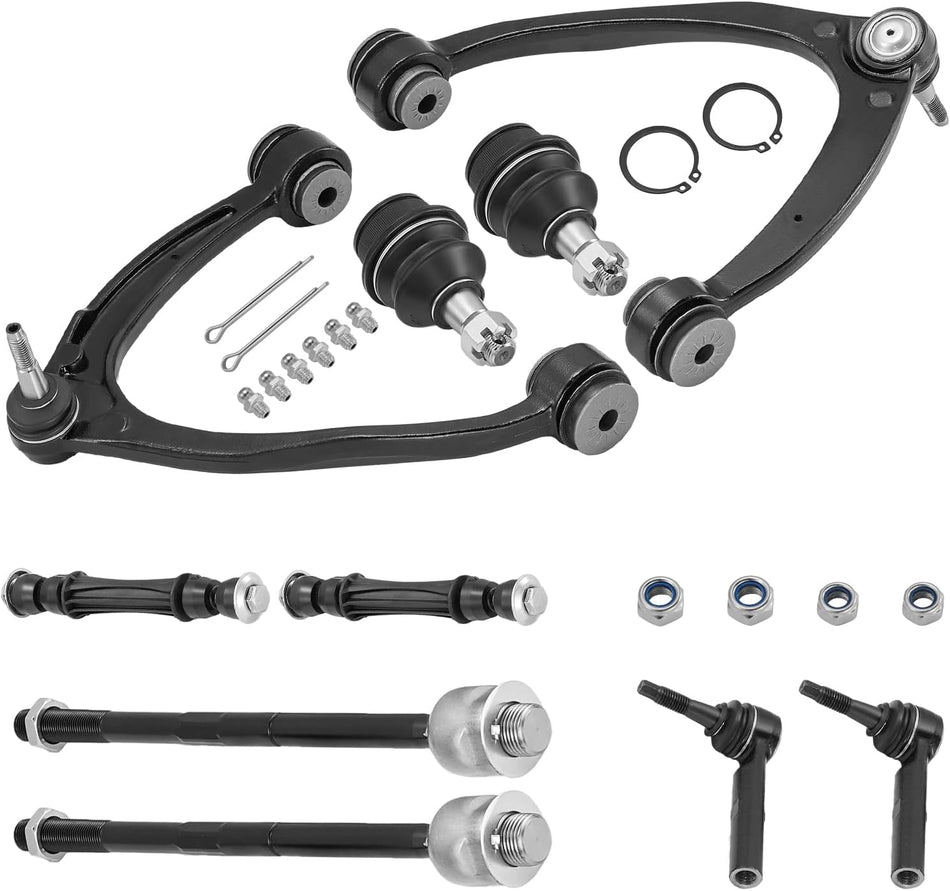 BDFHYK Front Upper Control Arm 10pcs,with Ball Joint Compatible with 2007-2014 Cadillac Escalade ESV/EXT,2007-2014 Chevrolet Avalanche/Silverado 1500/Suburban 1500/Tahoe,2007-2014 GMC Sierra 1500