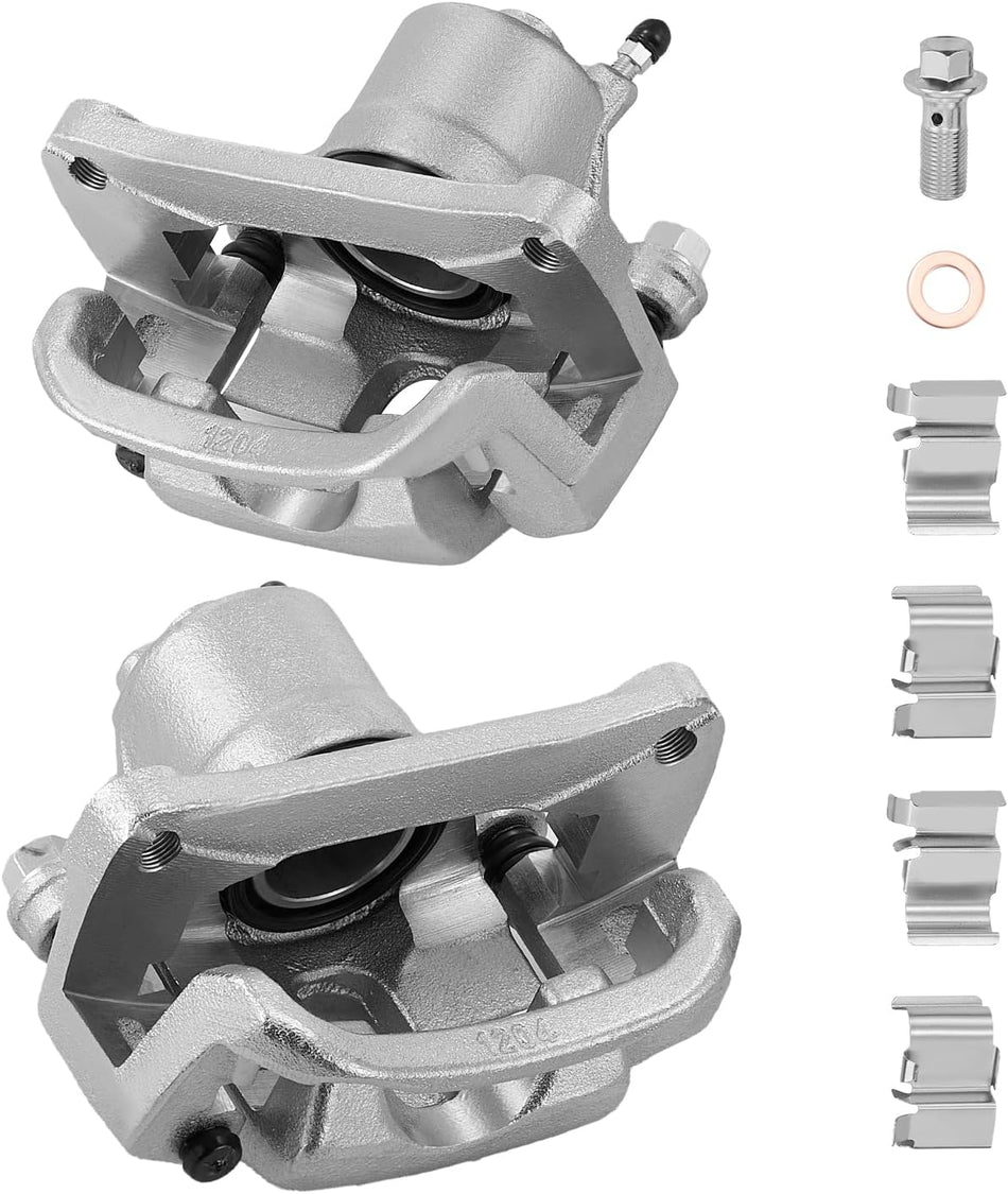 BDFHYK Rear Disc Brake Caliper Assembly w/ Bracket (2pcs) for Toyota Sequoia & Tundra (2007–2015), 19B3276