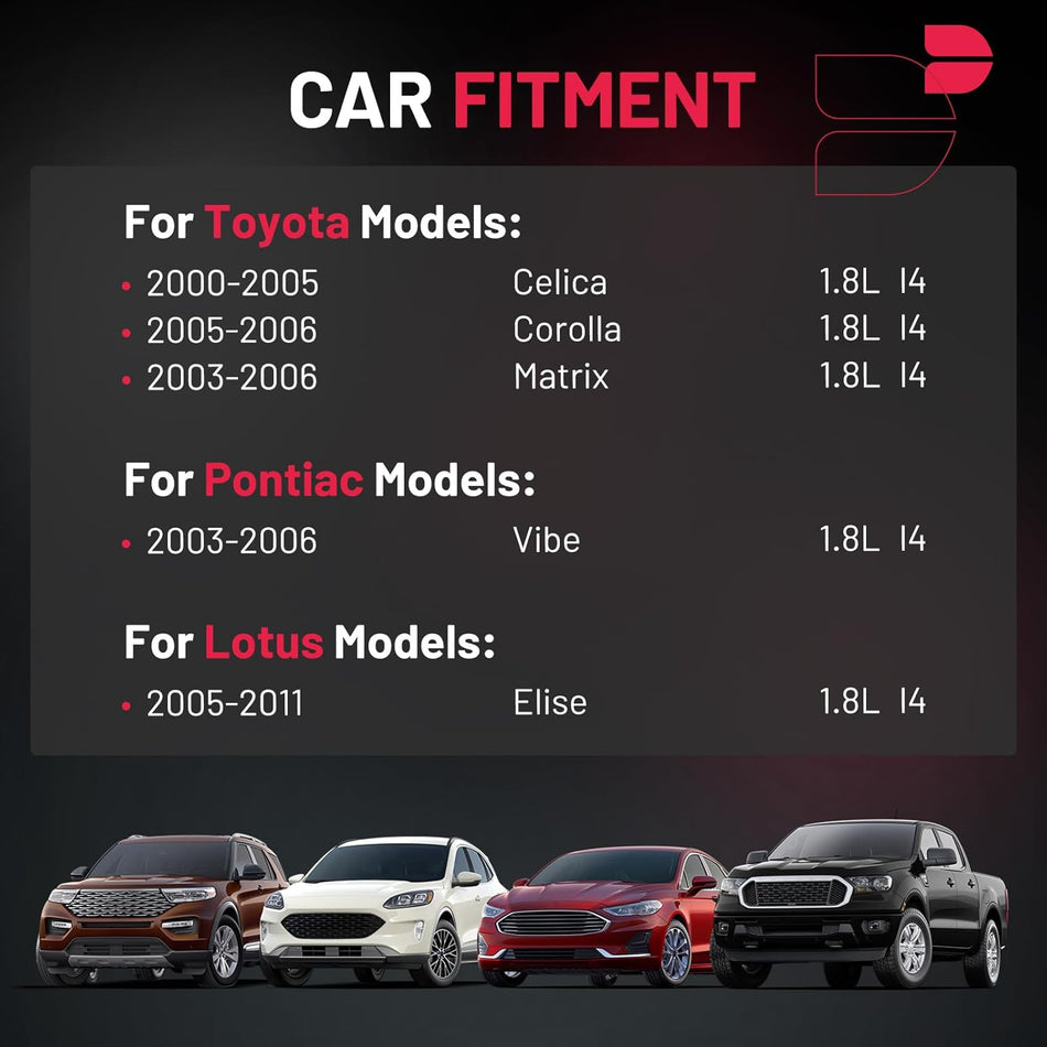 BDFHYK Ignition Coil Packs Compatible with Pontiac 2003-2006 Vibe,Compatible with Toyota 2000-2005 Celica, 2005-2006 Corolla, 2003-2006 Matrix 1.8L L4, Coil for 5C1295 GN10333 UF314 Set of 4