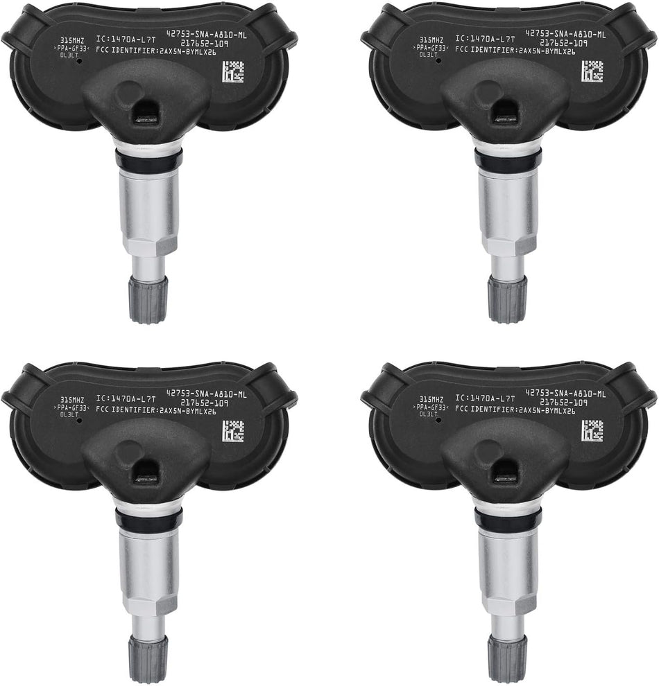 BDFHYK 315MHz TPMS Sensor for Honda Civic, CR-Z, Element, Fit, Insight, Odyssey, Acura CSX 2008-2017 - OE42753TR3A81