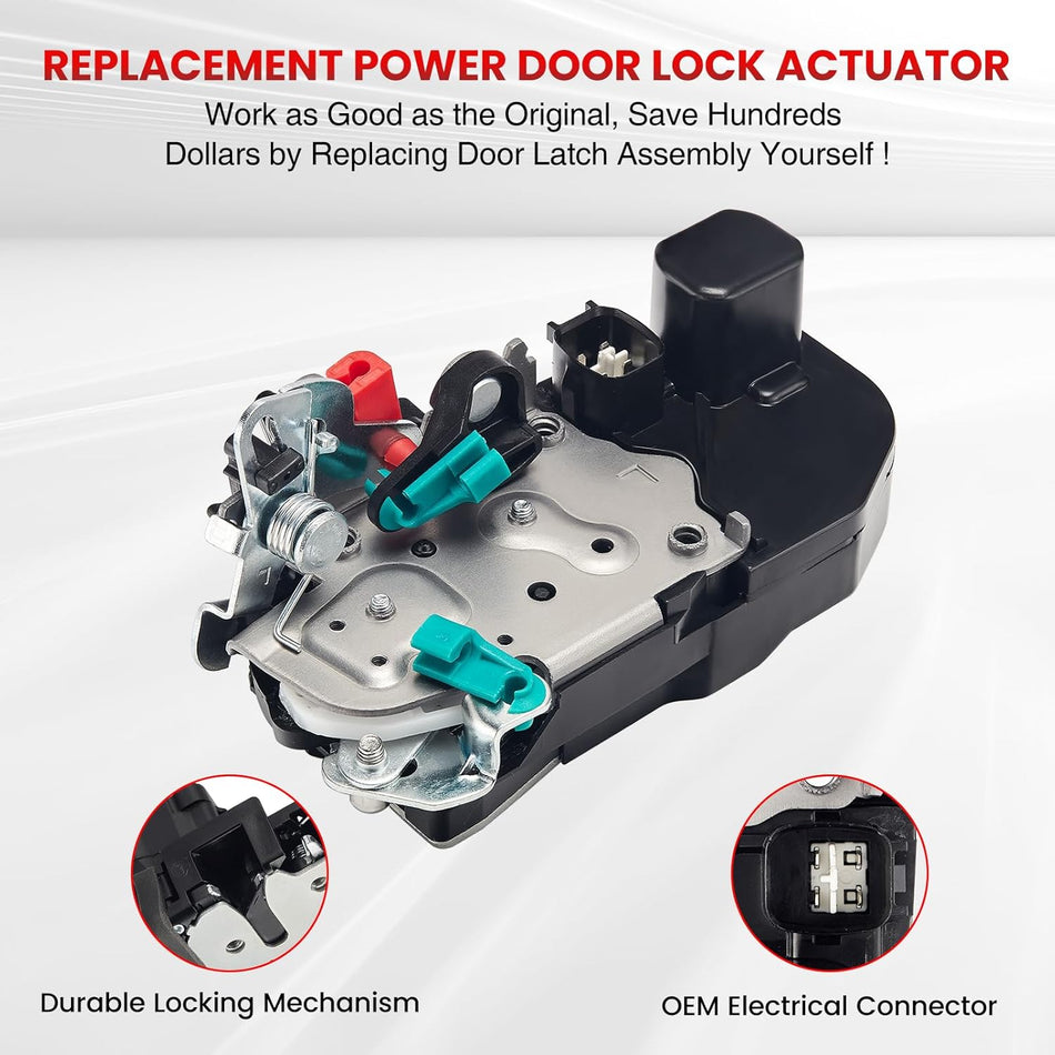 SYERAL Power Door Lock Latch Actuator 931-644 Rear Left Driver Side Door Latch Compatible with Dodge Ram 1500 2500 3500 4000 2003-2010 OE# 55276795AB 55276795AC 55276795AD