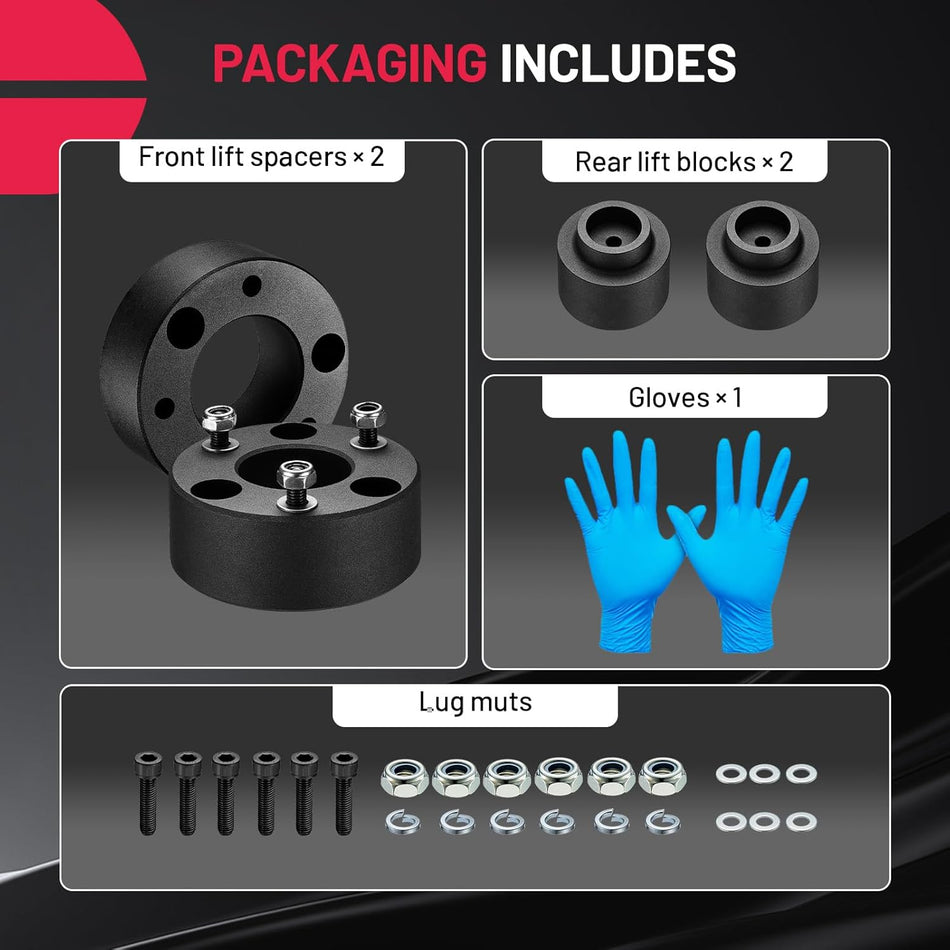 BDFHYK 3inch Front & 2inch Rear Leveling Lift Kit for Dodge Ram 1500 2009-2023 2WD/4WD