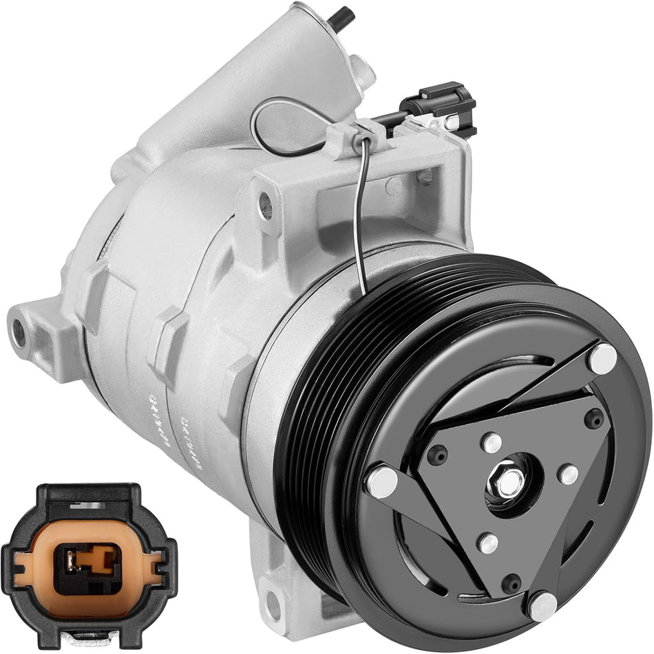 BDFHYK 58410 Air Conditioning A/C Compressor with Clutch Compatible with Nissan NV1500 2012-2021, NV2500 2012-2021, NV3500 2012-2021, Pathfinder 2005-2012, V6 4.0L