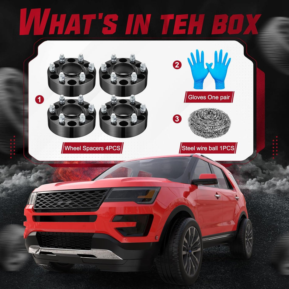 BDFHYK 6x139.7 Hubcentric Wheel Spacers 1 Inch / 1.5 Inch / 2 Inch for Ram 1500 2019-2024, M14x1.5, 77.8mm Hub Bore, Set of 4