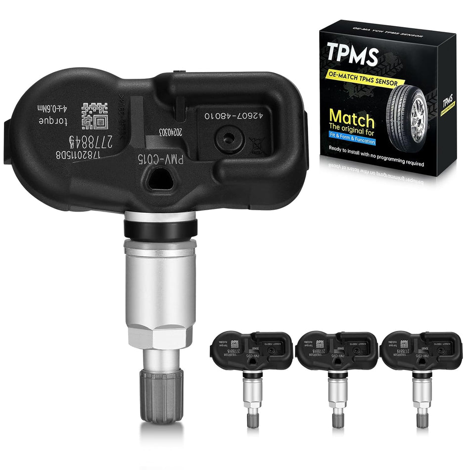 BDFHYK 315MHZ TPMS Sensors Compatible with Lexus LC LS LX RX UX ES 2016-2020, Compatible with Toyota Land Cruiser 2016-2020, Tire Pressure Monitoring System Replaces# 42607-48010, 42607-0E020 4 Pack