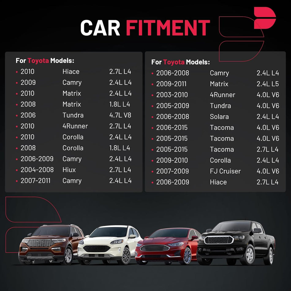BDFHYK Ignition Coil Pack Set of 6 Compatible with Toyota Tundra 4Runner FJ Cruiser Hiace Solara, Compatible with Scion xB 1.8L L4 2.4L 2.7L 4.0L V6 4.7L V8 Replacement for UF495 C1426 5C1419