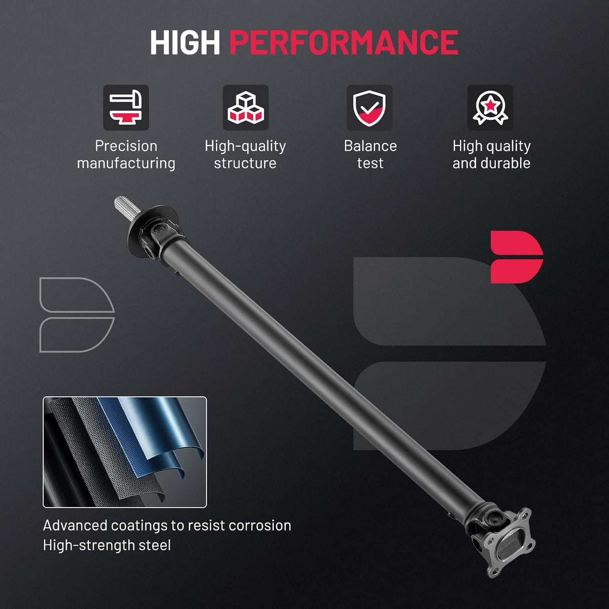 BDFHYK front drive shaft with 37200CL70A interchange reference