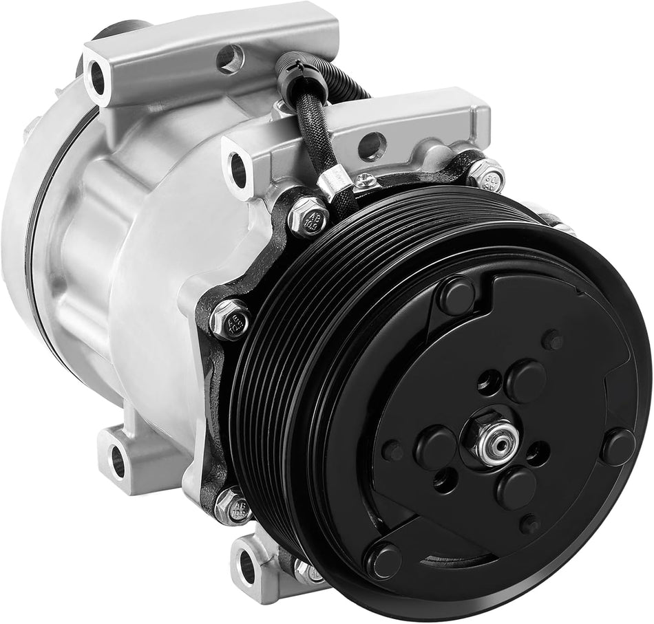 BDFHYK Air Conditioning A/C Compressor with Clutch compatible with Freightliner FL70 1992-2005, M2 106 2005, Sprinter 2500/3500 2015-2018 Replacement 58784, 1521843, ABPN83304003, ABPN83304123