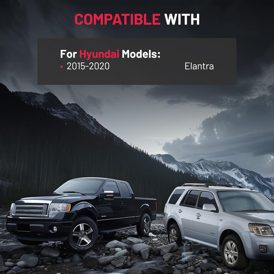 SYERAL Rear Left Driver Side Door Latch Lock Actuator Compatible with Hyundai Elantra 2015-2020 Replaces 81410-F2000 81410F2000