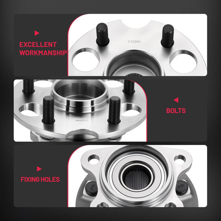 BDFHYK 512284 rear wheel bearing replacement part with GCr15 and 65Mn steel design