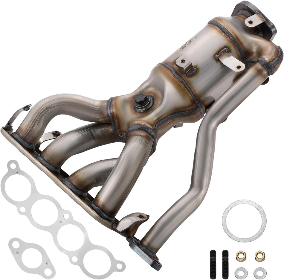 BDFHYK Front Exhaust Manifold Catalytic Converter with Gasket Kit Direct-Fit Compatible with Toyota Camry 2018-2019, RAV4 2021, Venza 2021, L4 2.5L, EPA Compliant, Replace 1714125020