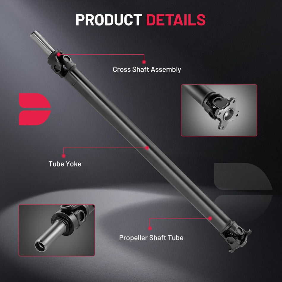 BDFHYK 936-250 Rear Drive Shaft Complete DriveShaft Assembly Compatible with Mazda 1990 1991 1992 1993 Miata L4 1.6L All Body Style
