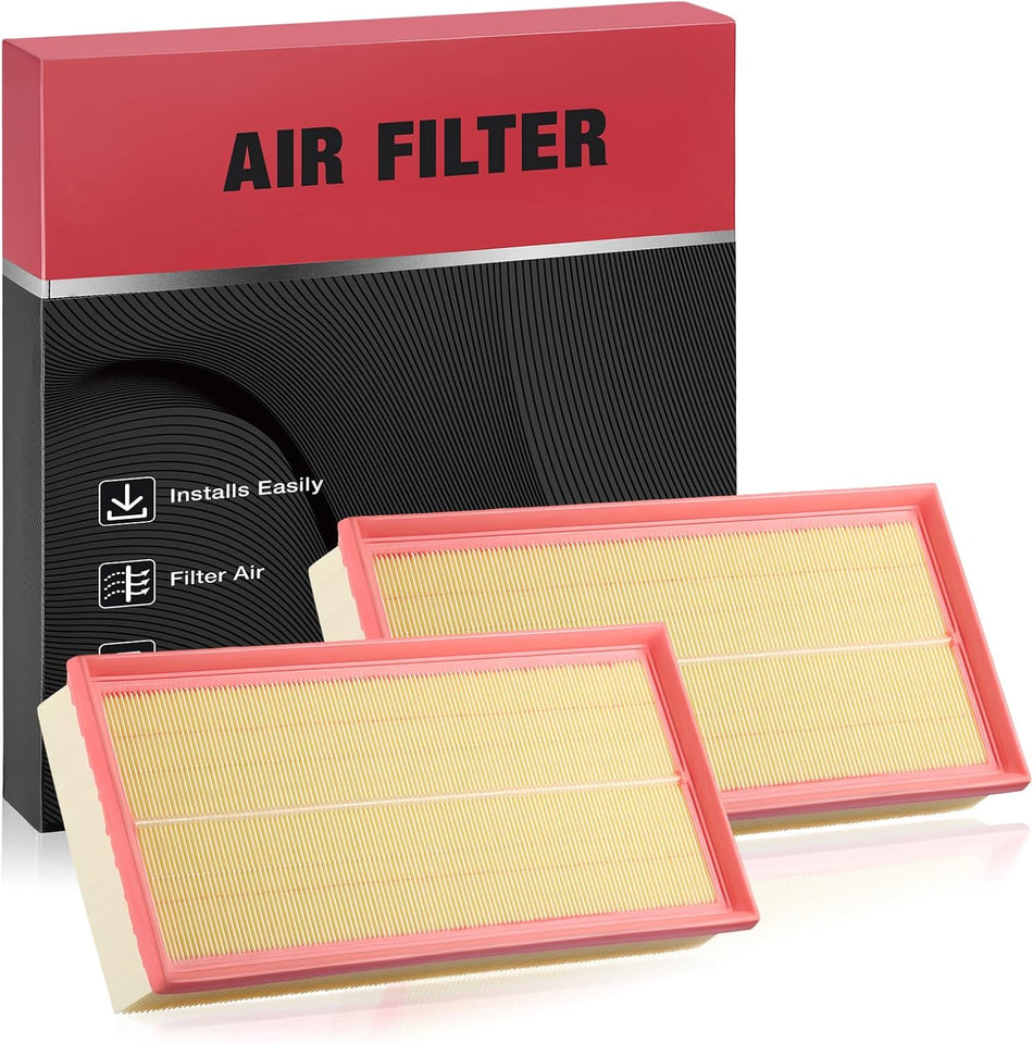 BDFHYK 2PC CA11062 Engine Air Filters Compatible with Land Rover 2020-2023 Defender 110, 2021-2023 Defender 90, 2017-2023 Discovery, 2010-2016 LR4, 2010-2022 Range Rover, 2010-2022 Range Rover Sport