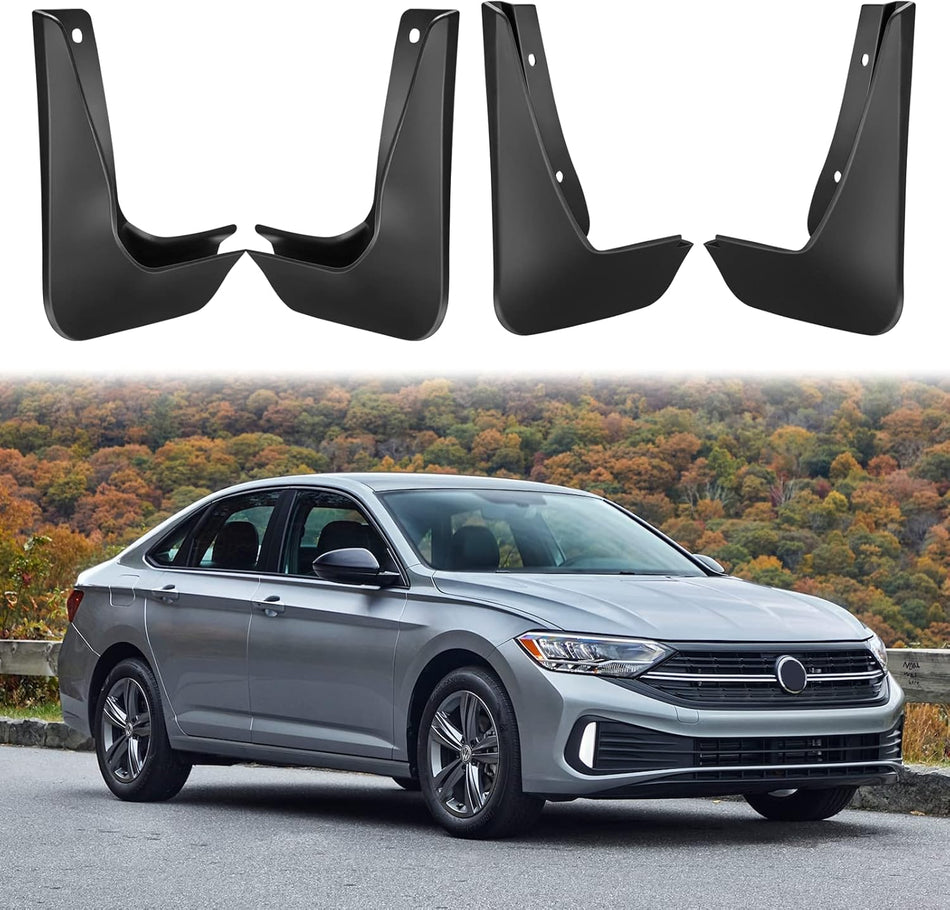 BDFHYK Mud Flaps Splash Guards 4PCS Front & Rear Side Mud Guards Compatible with Volkswagen Jetta 2011-2014 6th gen
