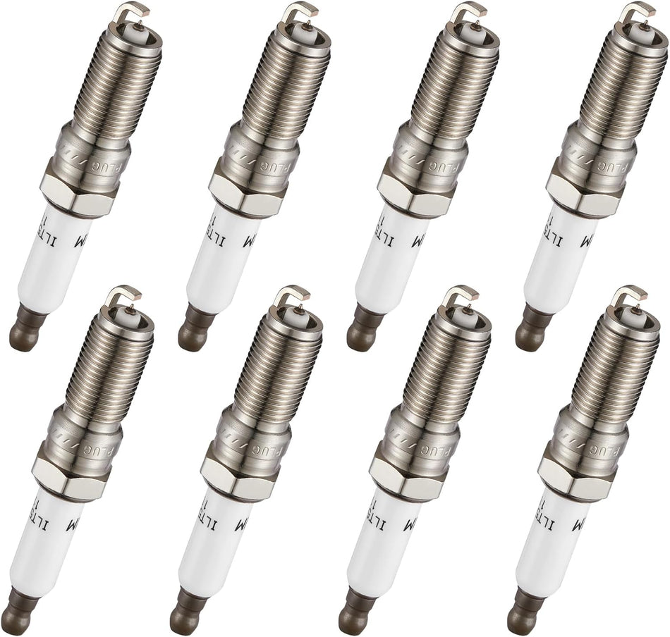 BDFHYK Iridium Spark Plugs 41-114 Compatible with Cadillac Escalade ESV,Compatible with Chevy Camaro Corvette Silverado 1500 Suburban Tahoe,Sierra 1500 Yukon XL 5.3L 6.2L 12622441 ILTR5E11 Set of 8