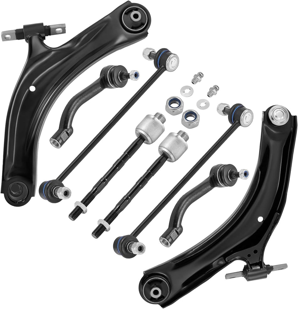 BDFHYK Front Lower Control Arm 8pcs,with Ball Joint Compatible with 2008-2015 Nissan Rogue/Rogue Select K621452 K621453 K750094 K750095 ES800582 ES800583 EV800550