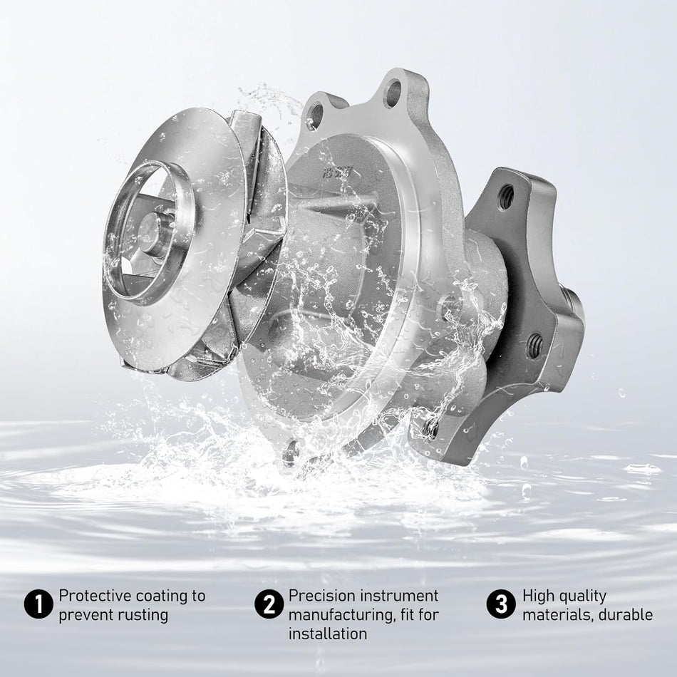 BDFHYK AW5097 Automotive Engine Water Pump Kit Compatible with 2004-2007,2002-2012Chevrolet,2002-2012GMC,2006-2010Hummer,2003-2008Isuzu,2002-2004Oldsmobile,2005-2009 Saab Replaces 41122 AW5097